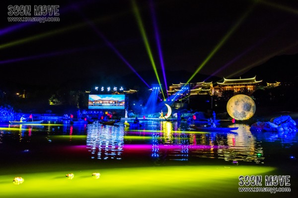 泉州印象紫帽山山水大剧现场唯美灯光效果美轮美奂 (4)