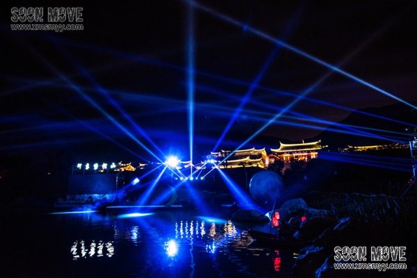 泉州印象紫帽山山水大剧现场唯美灯光效果美轮美奂 (10)